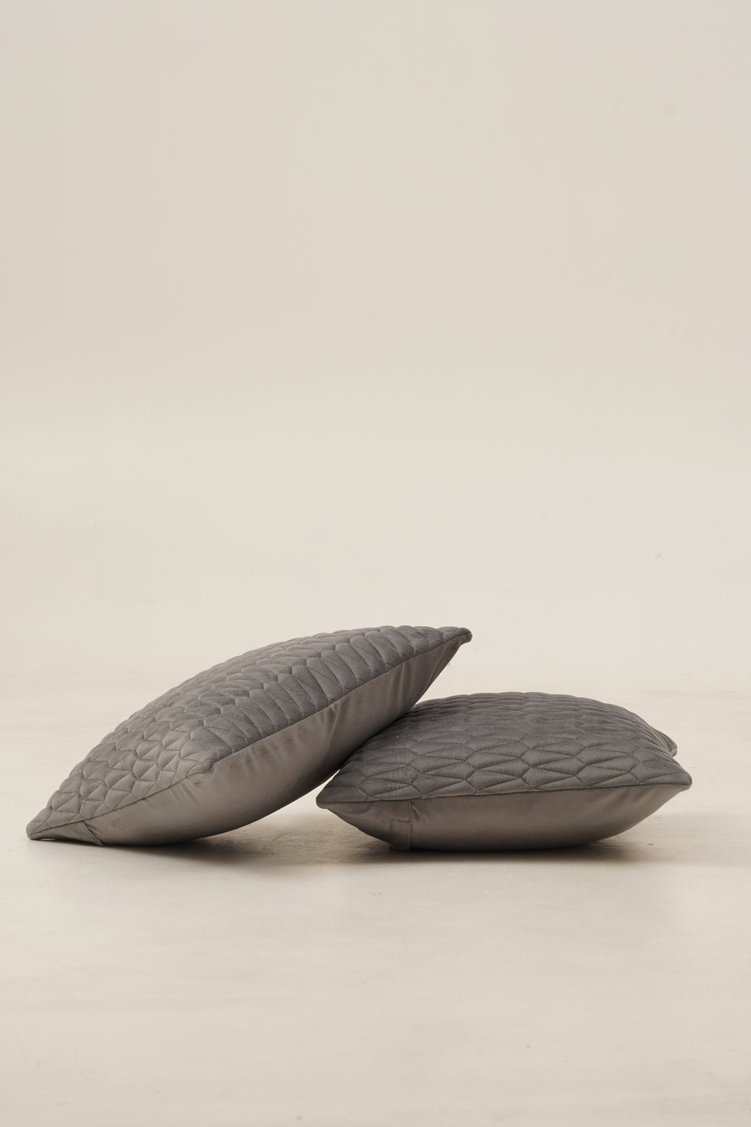 Sapphire Cushion Cover 16 x 16. Set of 2 (Grey)