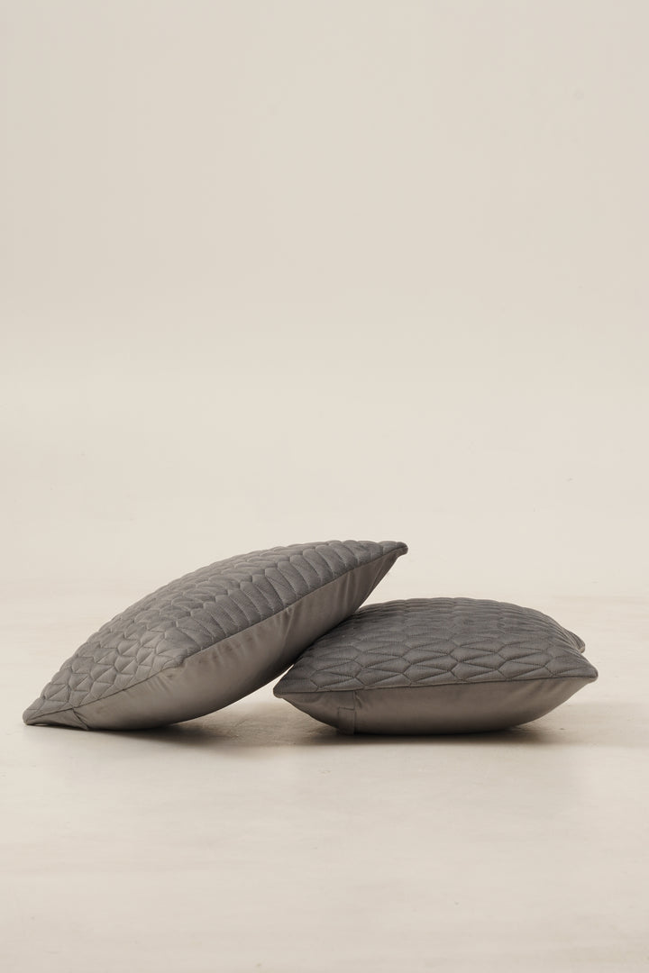 Sapphire Cushion Cover 16 x 16. Set of 2 (Grey)