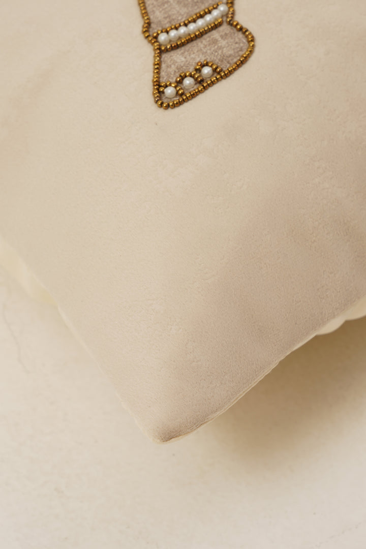 Elephant Cushion Cover 16 x 16 (Beige)