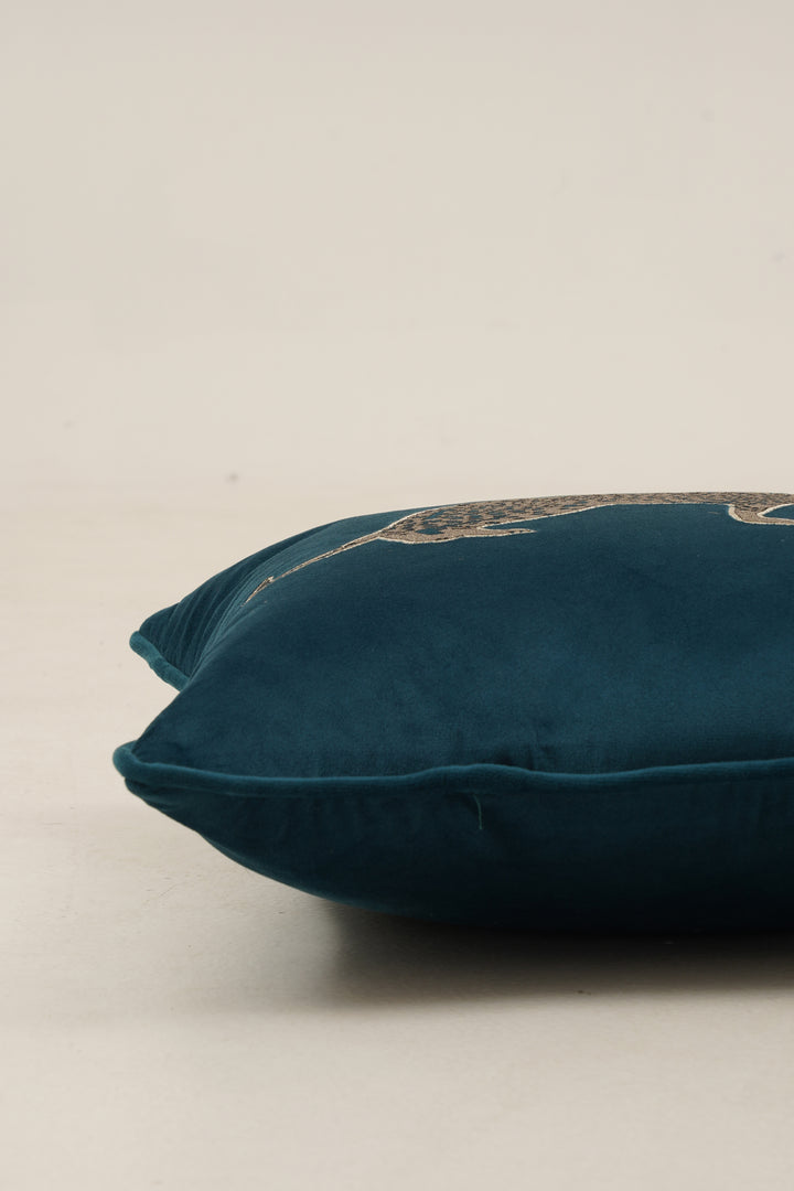 Panther Cushion Cover 16 x 16 (Teal)