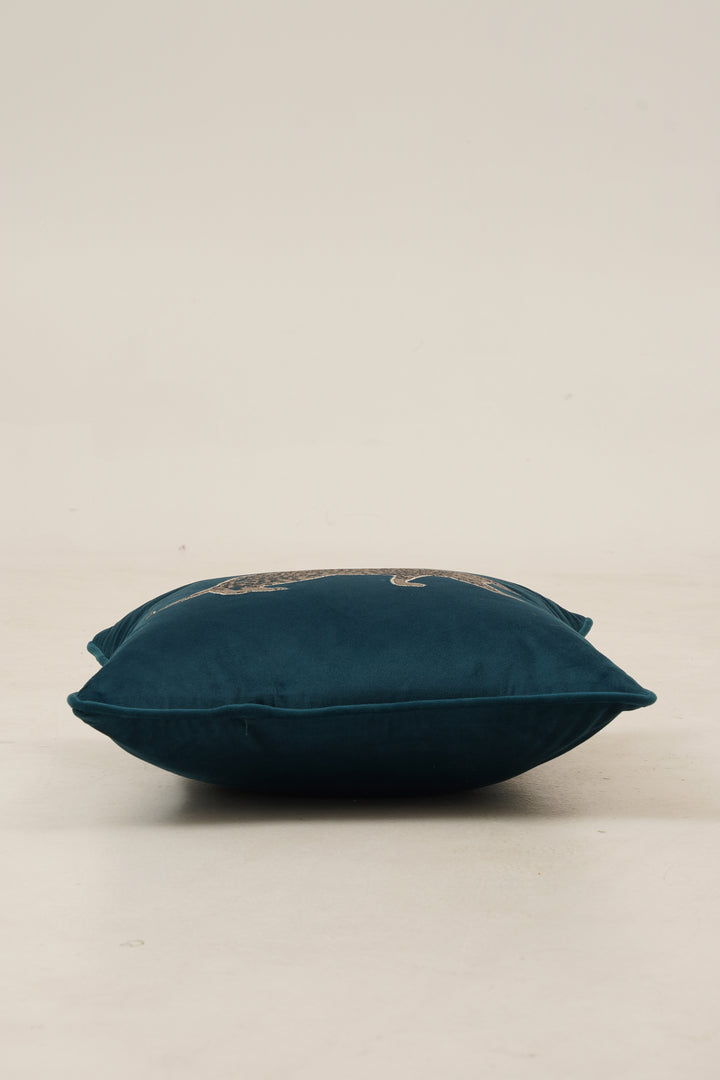 Panther Cushion Cover 16 x 16 (Teal)