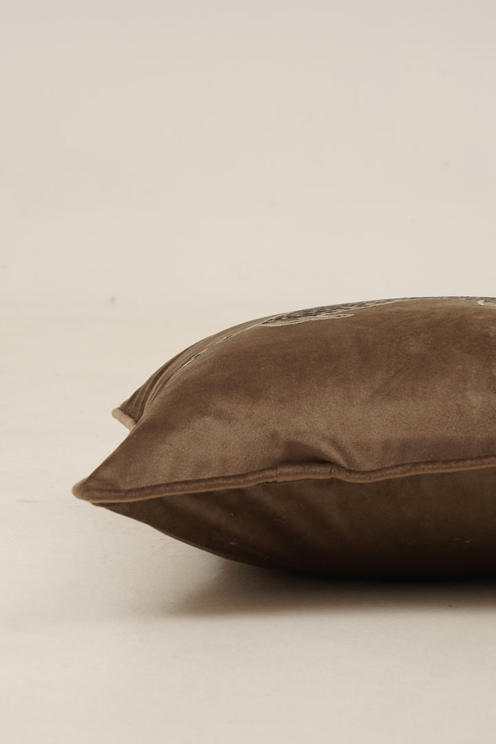 Panther Cushion Cover 16 x 16 (Brown)