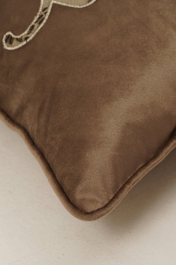 Panther Cushion Cover 16 x 16 (Brown)