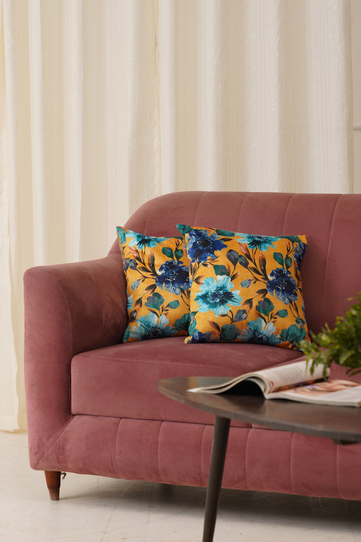 Bloom Floral Cushion Cover 16 x 16 Inch