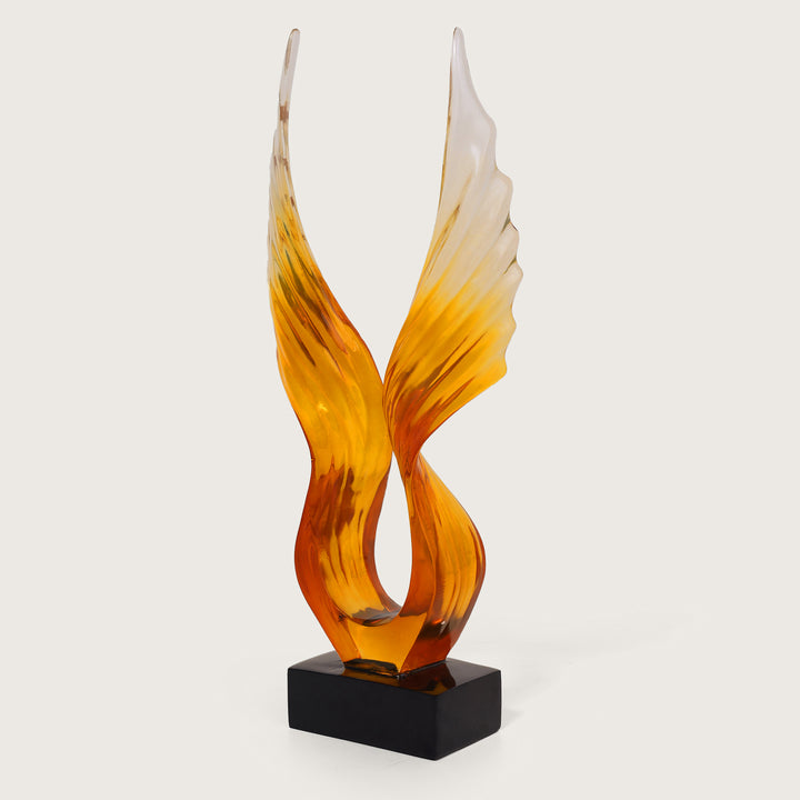 Angel Wings Figurine Showpiece - Amber