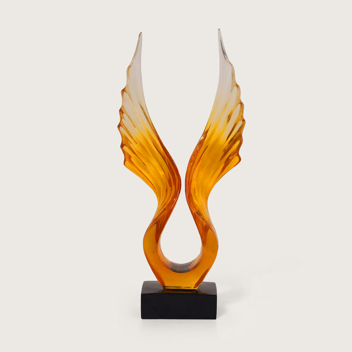 Angel Wings Figurine Showpiece - Amber