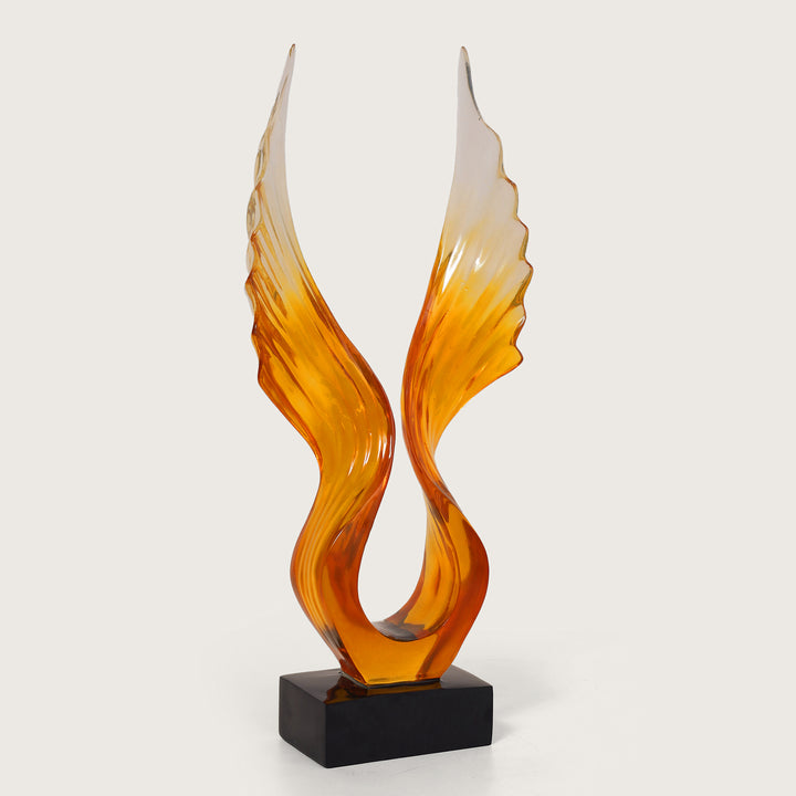 Angel Wings Figurine Showpiece - Amber