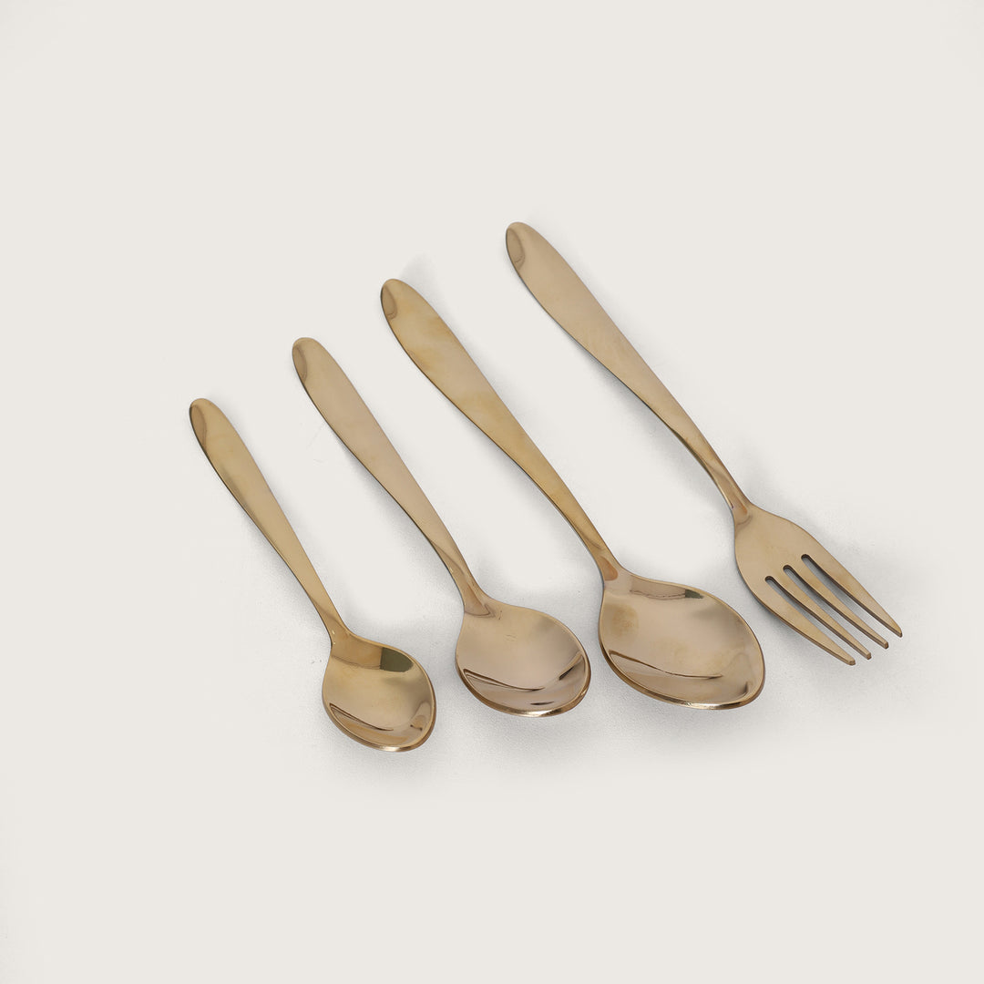 Rolex Cutlery Set of 24 - Gold