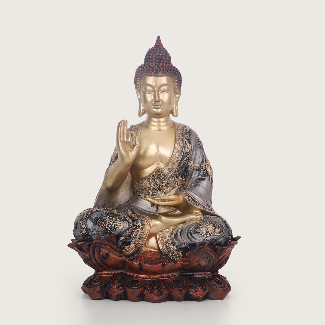 Serenity Lotus Buddha  - Medium