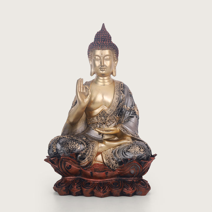 Serenity Lotus Buddha  - Medium