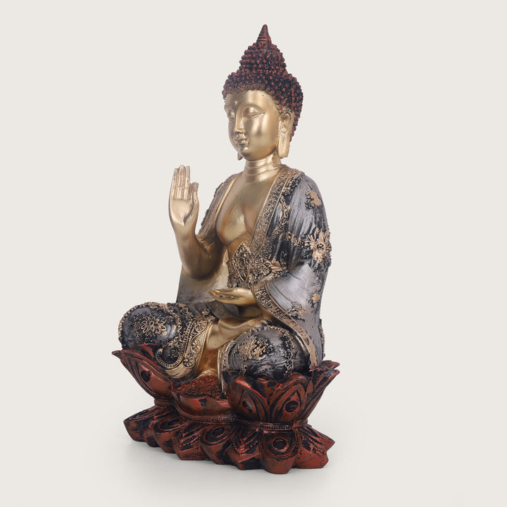 Serenity Lotus Buddha  - Medium