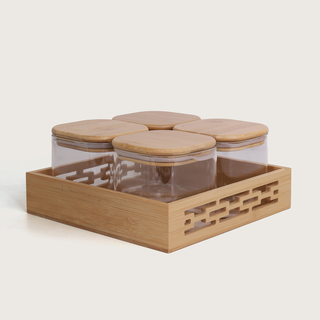 Airtight Webbed Jar Containers | Set of 4