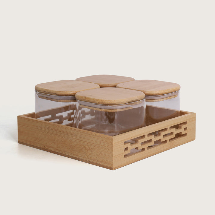 Airtight Webbed Jar Containers | Set of 4