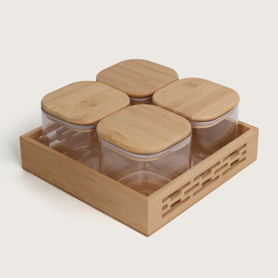 Airtight Webbed Jar Containers | Set of 4