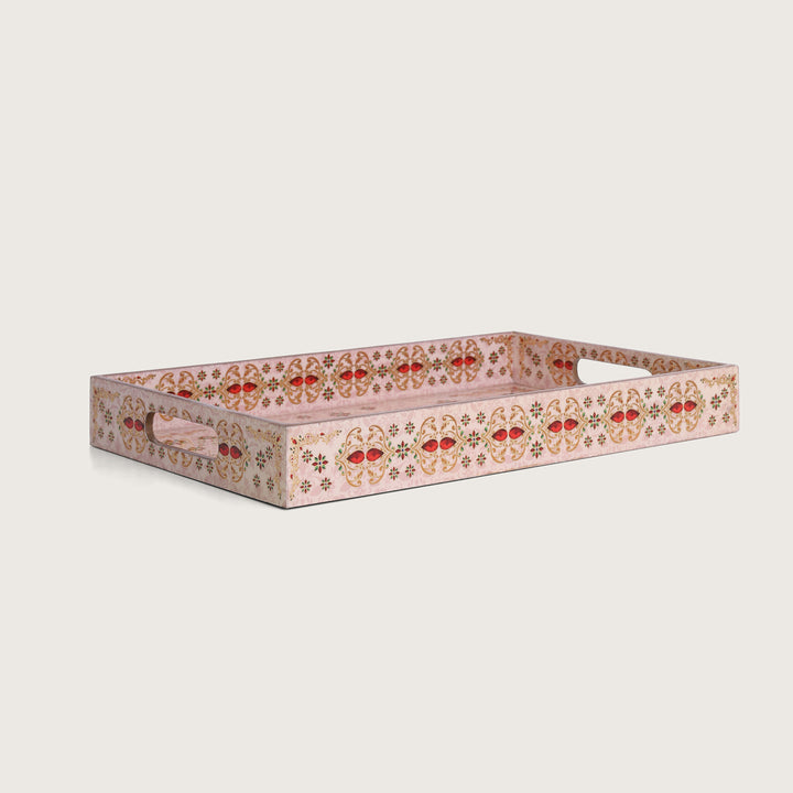 Ornate Beige Trays - Set 0f 3