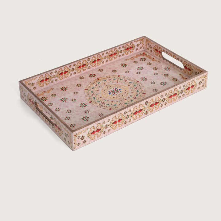 Ornate Beige Trays - Set 0f 3