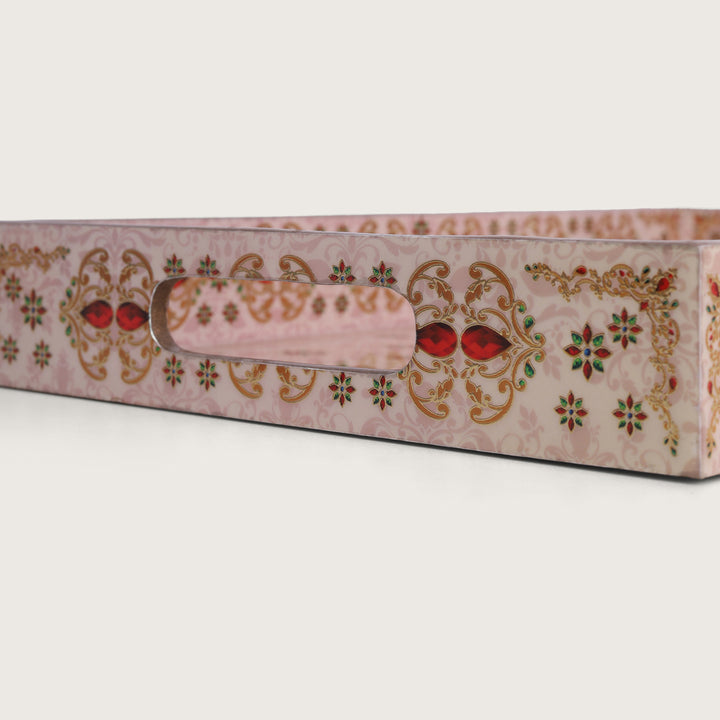 Ornate Beige Trays - Set 0f 3