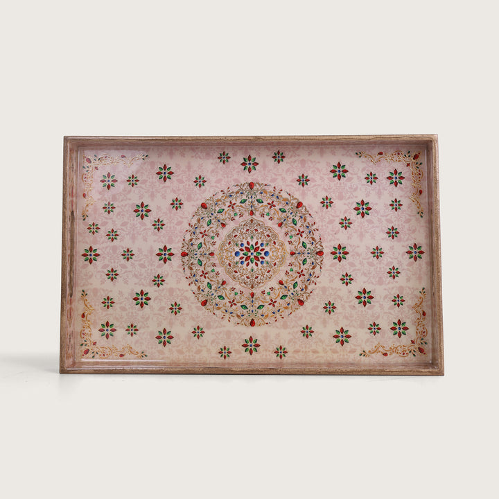 Ornate Beige Trays - Set 0f 3