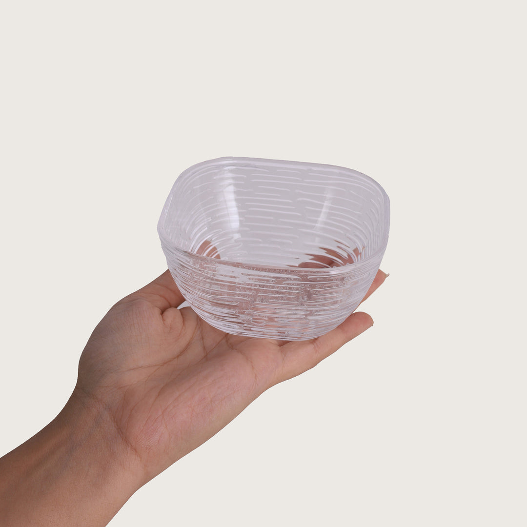 Frosted Texture Glass Bowl - Set of 6