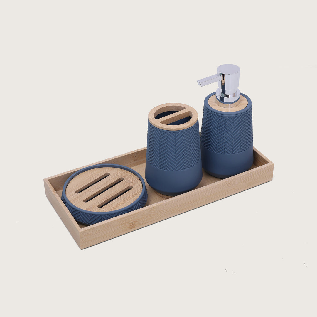 Portofino Bath Set of 4 Pcs - Blue