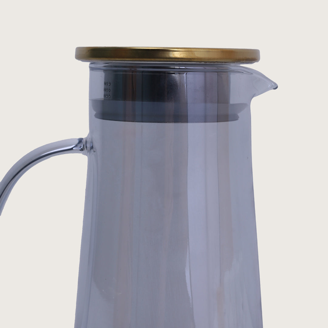 Jug with Glass Set of 7 Pcs - Black