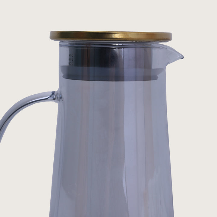 Jug with Glass Set of 7 Pcs - Black