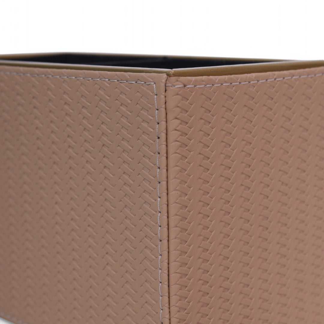 Leather Cutlery Stand With 2 Compartment