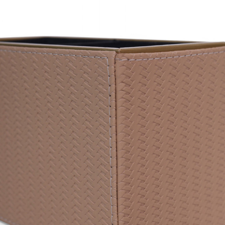 Leather Cutlery Stand With 2 Compartment