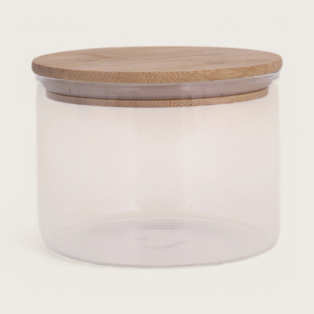 Jar 450ml with Bamboo Lid Set of 4