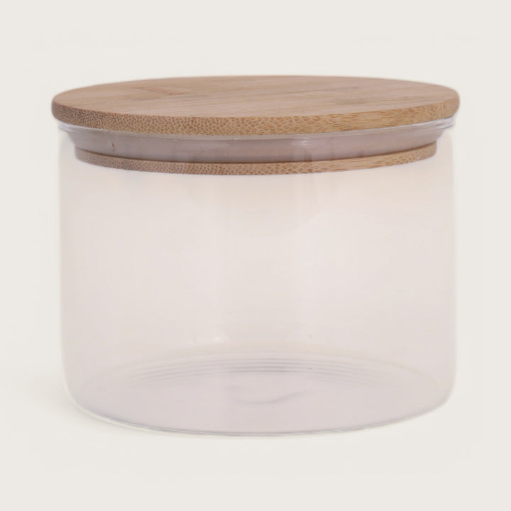 Jar 450ml with Bamboo Lid Set of 4