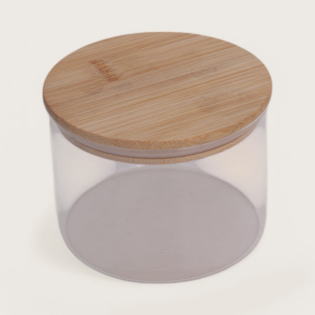 Jar 450ml with Bamboo Lid Set of 4