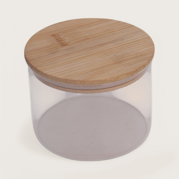 Jar 450ml with Bamboo Lid Set of 4