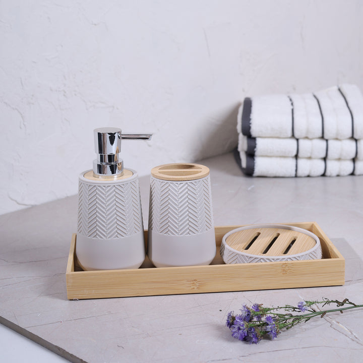 Portofino Bath Set of 4 Pcs - Beige