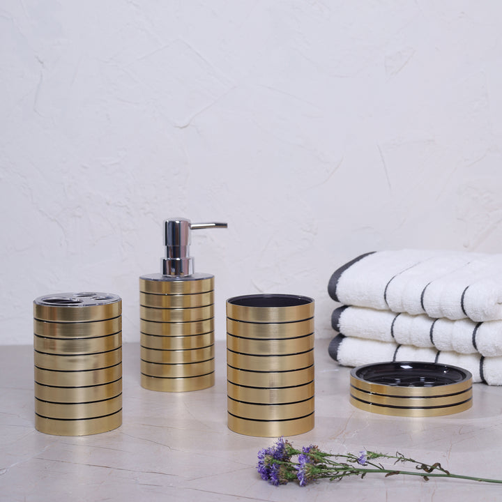 Miami Bathroom Set of 4 Pcs - Golden