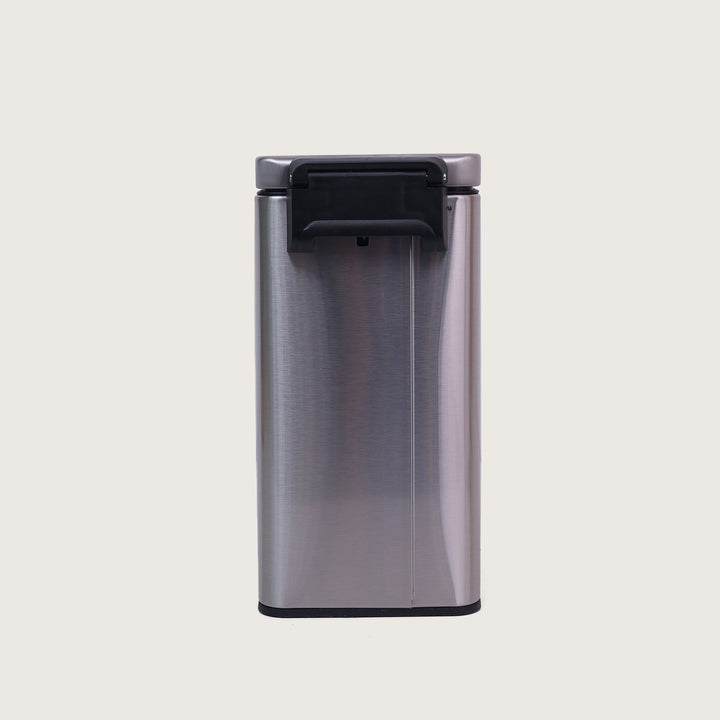 European Pedal SS Trash Can | Soft Close Dustbin | Silver