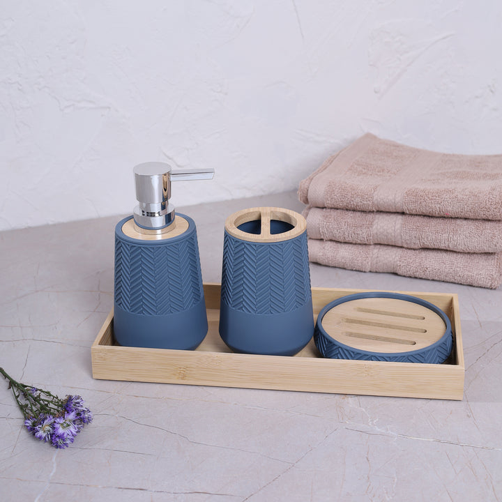 Portofino Bath Set of 4 Pcs - Blue