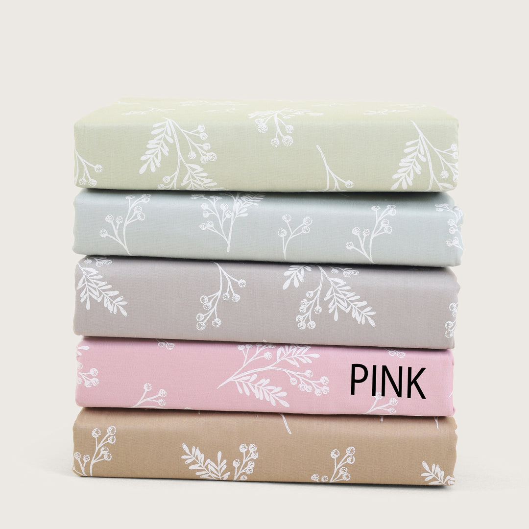 Vogue Leaves Double Bedsheet (108x108) with 2 Pillow Covers