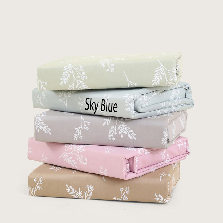 Vogue Leaves Double Bedsheet (108x108) with 2 Pillow Covers