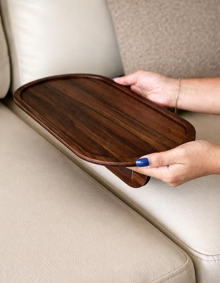 Contemporary Oval Sofa Tray