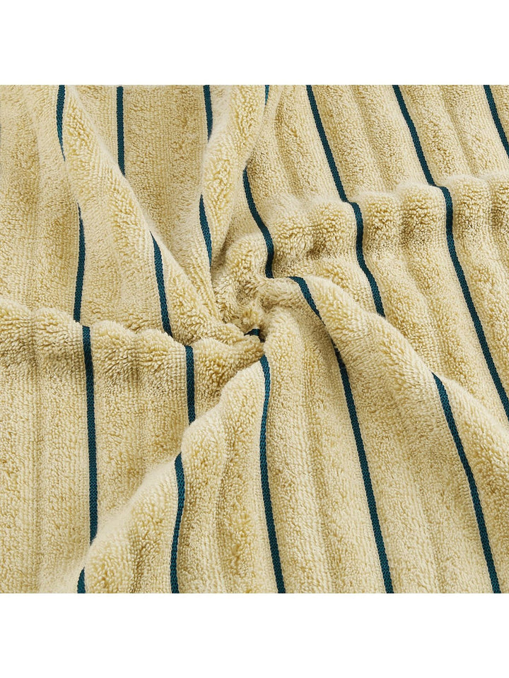 HOME 360 High Loft Ribbed 100% Cotton Hand Towels 40X60 CM | Set of 2 | Texture High Absorbency | Dries Quicker | Perfect for everyday use