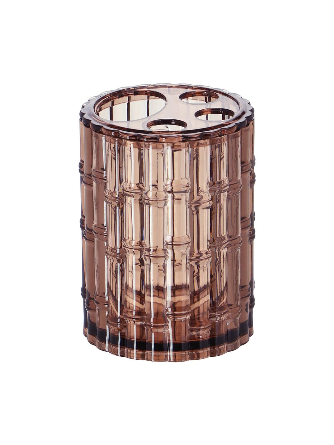 Crystal Bathroom Set of 4 - Brown