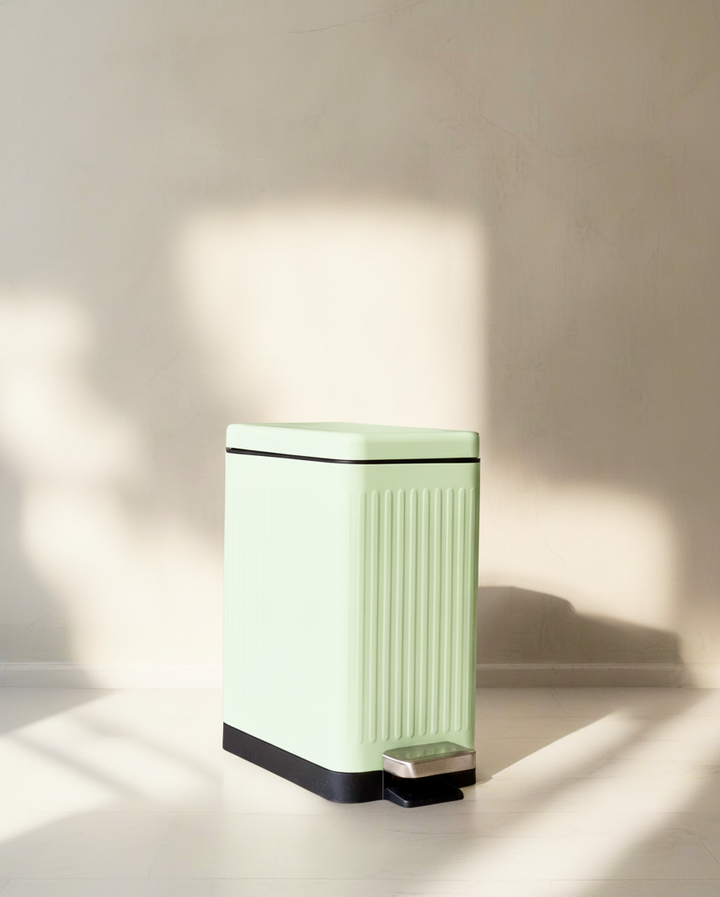 Mint Rectangular Dustbin With Soft Close Lid